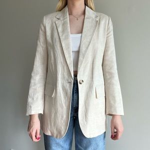 H&M Linen Beige Blazer